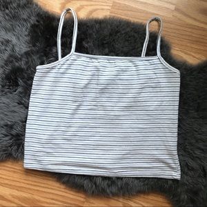 Brandy Melville blue striped tank top cami